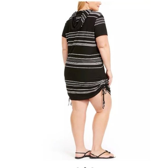 Dotti Dahlia Stripe Zip Hoodie Cover-Up Swimsuit - Picture 3 of 8